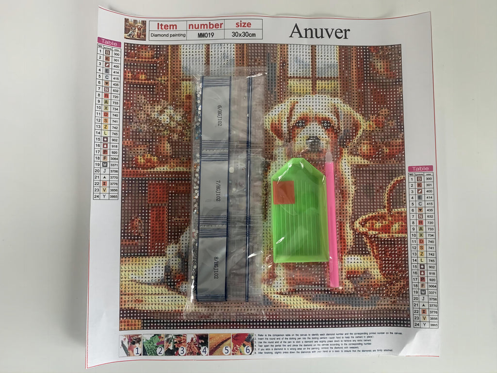 Anuver Full Diamond Painting kit - Dog