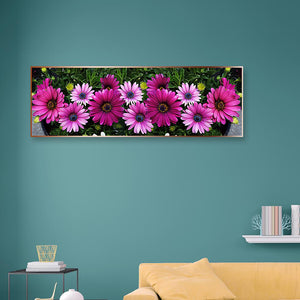 Full Large Diamond Painting kit - Pink chrysanthemum