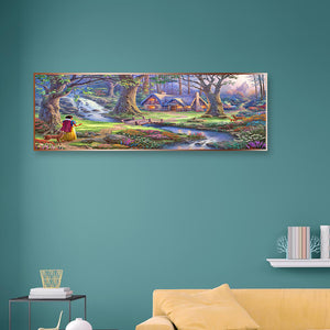 Full Large Diamond Painting kit - Scenery of the hut in the fairy tale