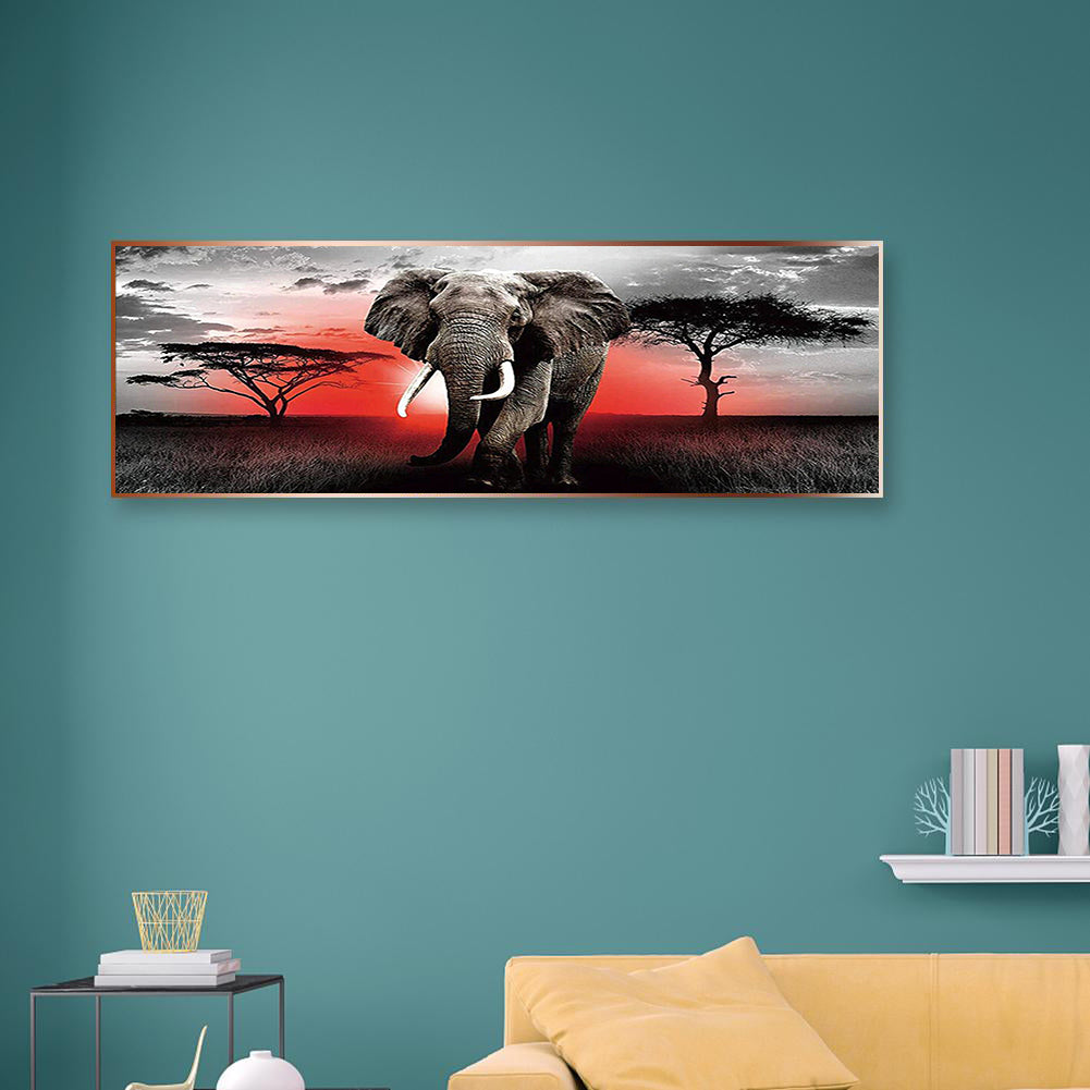 Full Large Diamond Painting kit - Wild elephant