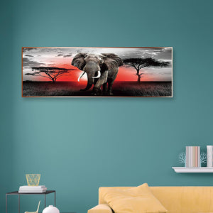 Full Large Diamond Painting kit - Wild elephant