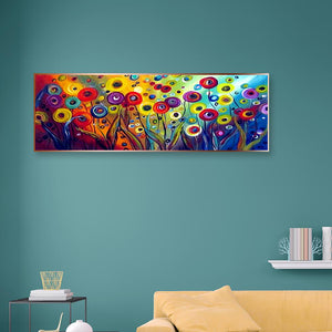 Full Large Diamond Painting kit - Abstract flowers