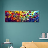 Full Large Diamond Painting kit - Abstract flowers