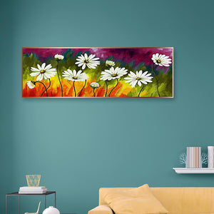 Full Large Diamond Painting kit - White daisies