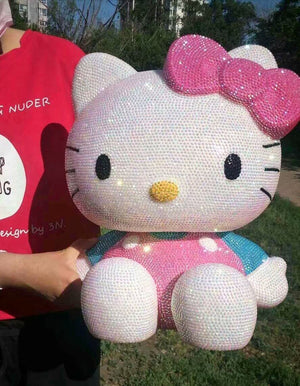 DIY Oversized 40 cm Pink and Blue Hello Kitty  (with glue tools)