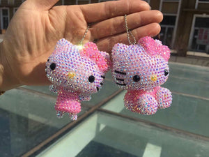 DIY Small Hello Kitty Keychain (with glue tools)