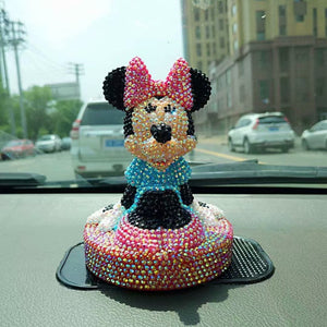 Minnie car decoration Diamond Painting finished