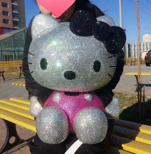 DIY Oversized 40cm Black Hello Kitty  (with glue tools)