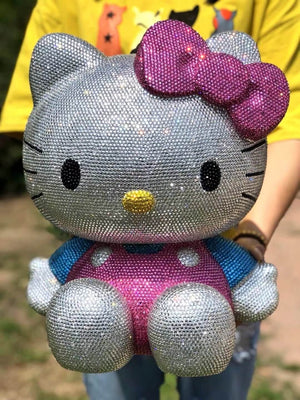 DIY Oversized 40 cm Pink and Blue Hello Kitty  (with glue tools)