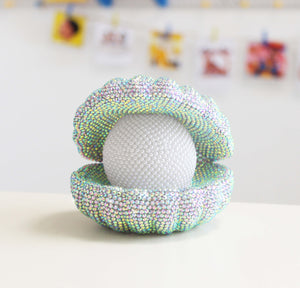 DIY glowing doll - Lighted Big Pearl Shell Oyster  (with glue tools)