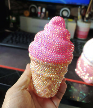 DIY glowing doll - Lighted Ice cream props  (with glue tools)