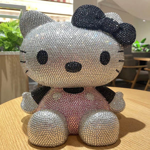 DIY Large 30cm Black Hello Kitty  (with glue tools)