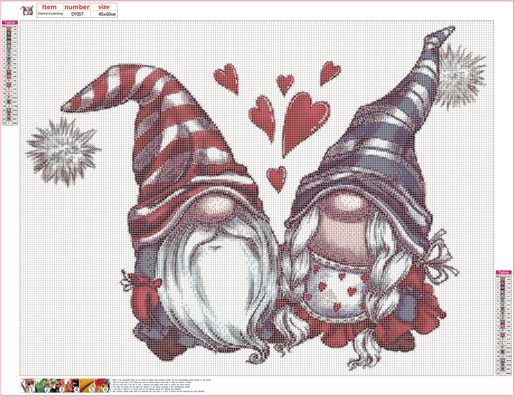 Full Diamond Painting kit - Christmas Gnomes for Christmas