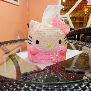 DIY Hello Kitty tissue box roll (with glue tools)