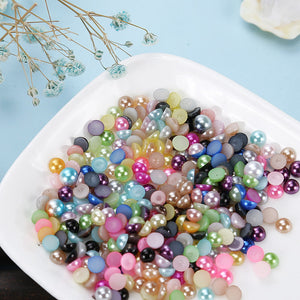 DIY Pure colors pearl flat bottom drills (1000pcs)