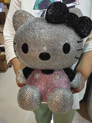 DIY Large 30cm Black Hello Kitty  (with glue tools)