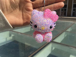 DIY Small Hello Kitty Keychain (with glue tools)