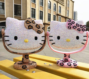 Removable Hello Kitty table mirror (with glue tools)