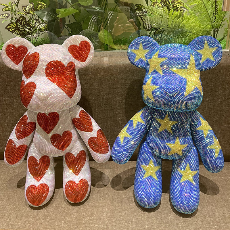 DIY Heart Pentagram shape Popobe bear  (with glue tools)