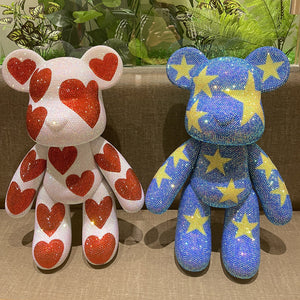 DIY Heart Pentagram shape Popobe bear  (with glue tools)