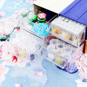 Drills Storage box With funnel and stickers
