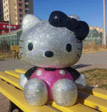 DIY Oversized 40cm Black Hello Kitty  (with glue tools)