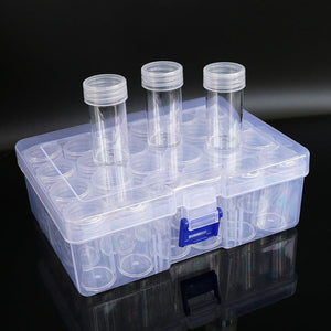Slots Bottles drills Storage Box (Give stickers free) - Hibah-Diamond painting art studio