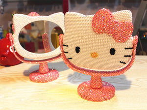 Removable Hello Kitty table mirror (with glue tools)