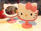 Removable Hello Kitty table mirror (with glue tools)