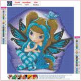 Full Diamond Painting kit - Blue Elf