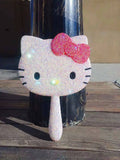 Handle Hello Kitty table mirror (with glue tools)