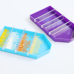 Slot multifunctional storage box split drill plate - Hibah-Diamond painting art studio