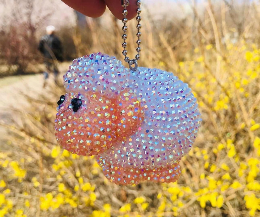 DIY little sheep Keychain (with glue tools)
