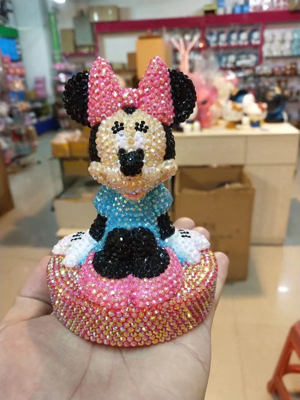 Minnie car decoration Diamond Painting finished