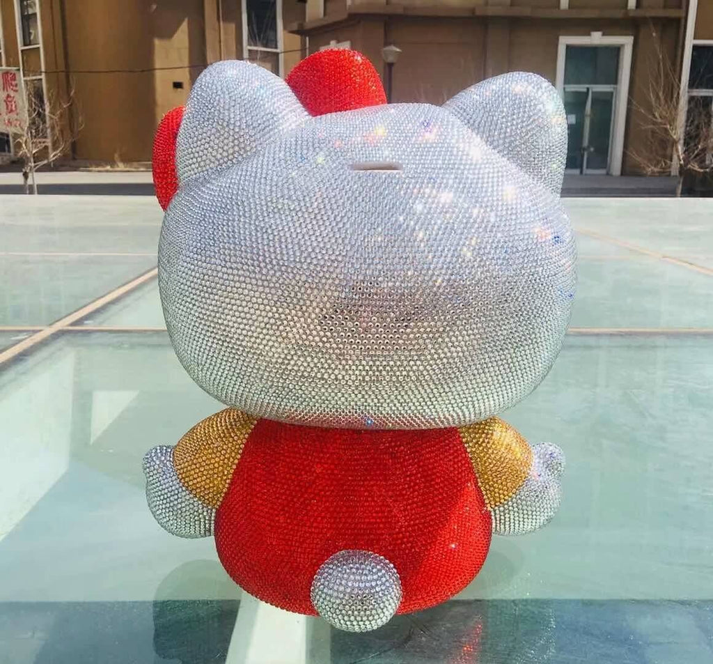 DIY Oversized 40cm Black Hello Kitty  (with glue tools)