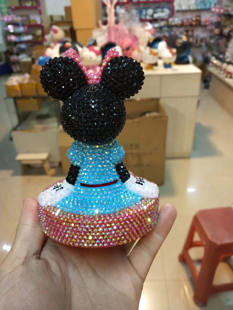 Minnie car decoration Diamond Painting finished