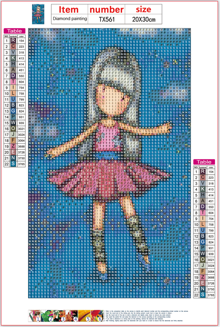 Full Diamond Painting kit - Gorjuss girl - Practice Makes Perfect