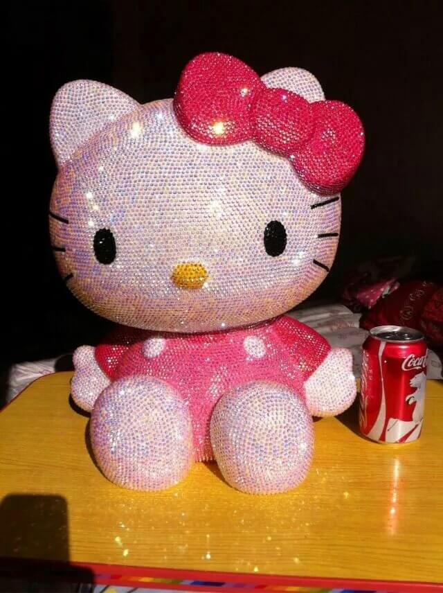 DIY Oversized 40 cm pink Hello Kitty  (with glue tools)