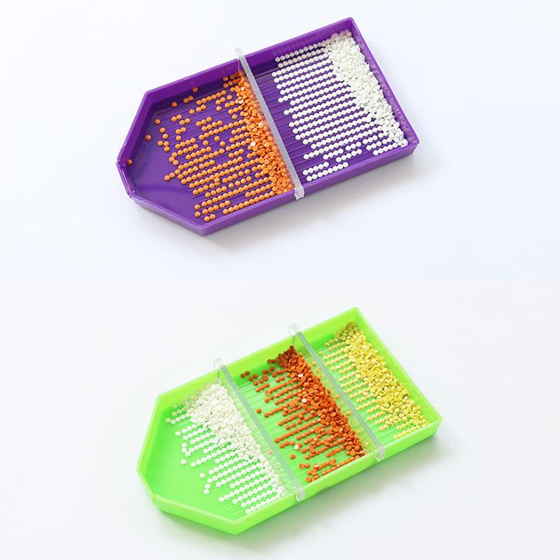 Slot multifunctional storage box split drill plate - Hibah-Diamond painting art studio
