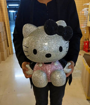 DIY Oversized 40cm Black Hello Kitty  (with glue tools)