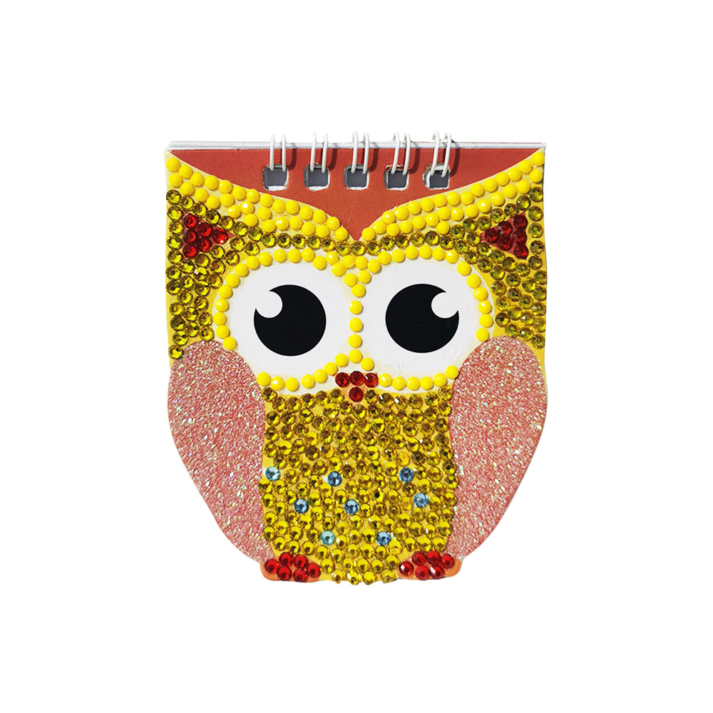 Owl Diamond Painting Notebook (1 set of 6 styles with lines)