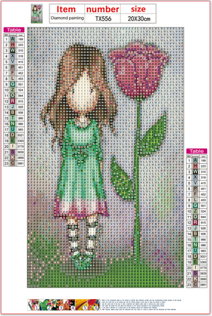 Full Diamond Painting kit - Gorjuss girl -Thumbelina