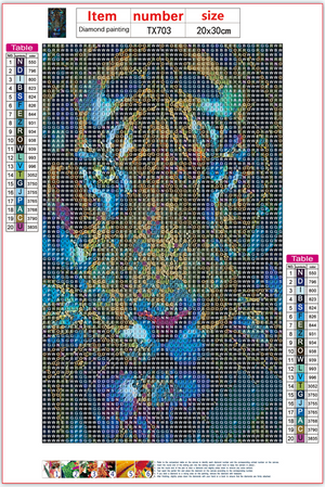 Full Diamond Painting kit -  Tiger