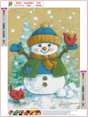 Full Diamond Painting kit - Christmas snowman