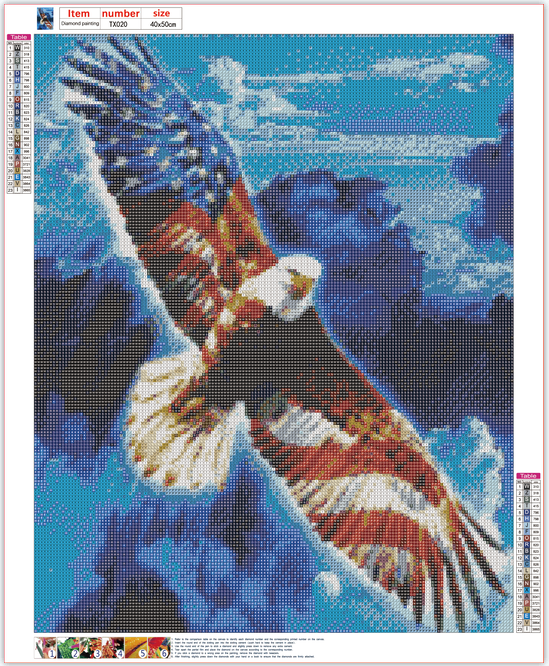 Full Diamond Painting kit - Eagle flying