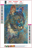 Full Diamond Painting kit -  Cat