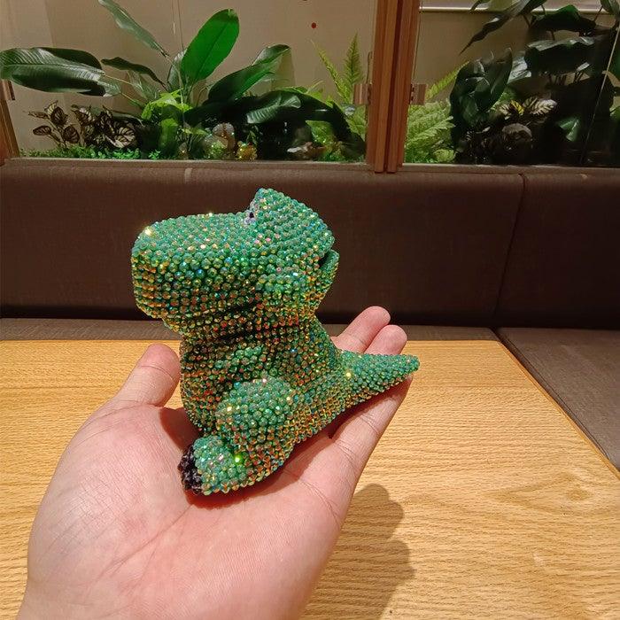 11cm high DIY dinosaur  (with glue tools) - Hibah-Diamond painting art studio