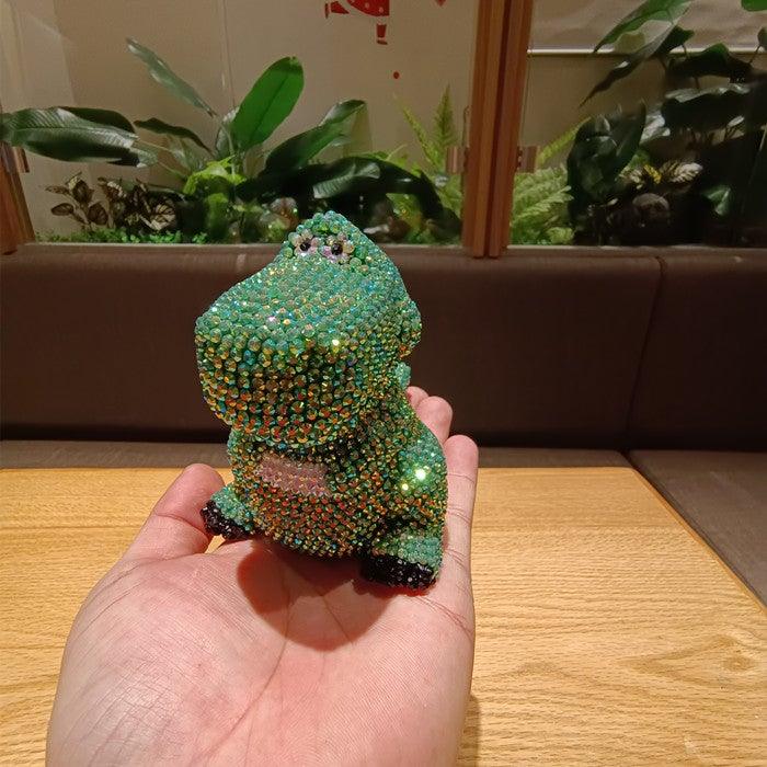 11cm high DIY dinosaur  (with glue tools) - Hibah-Diamond painting art studio
