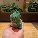11cm high DIY dinosaur  (with glue tools) - Hibah-Diamond painting art studio