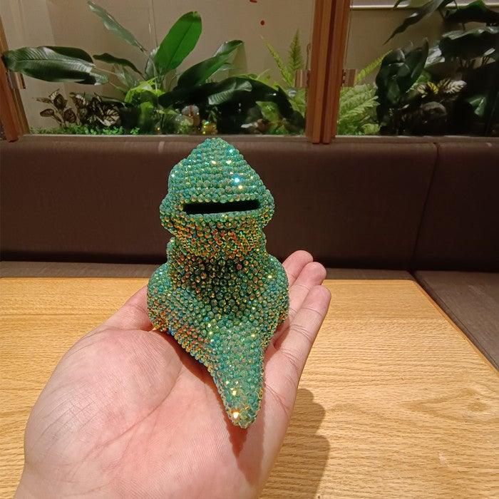 11cm high DIY dinosaur  (with glue tools) - Hibah-Diamond painting art studio